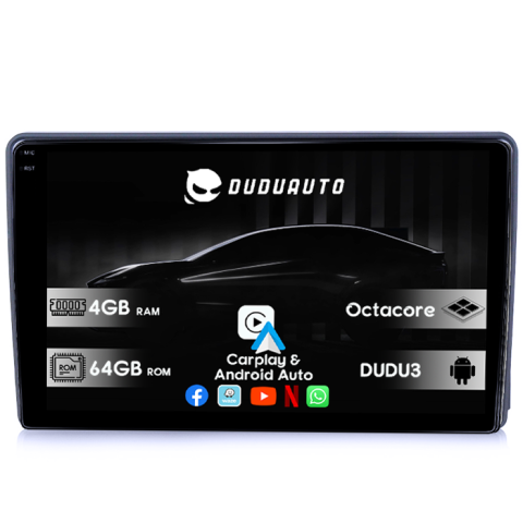 Navigatii Dedicate - Navigatie dedicata Ford Transit 2002-2012, DUDU3, 4GB RAM 64GB ROM, Octacore, Platforma 8581, Android, Display QLED 9", DSP, Carplay&AndroidAuto