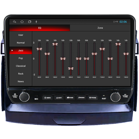 Navigatie dedicata Ford Ranger 2015-2020 Tesla cu butoane rotative model 2024, 4GB RAM 64GB ROM, Procesor Quadcore, Android 14, Display QLED 10", DSP, Carplay&Android Auto [2]
