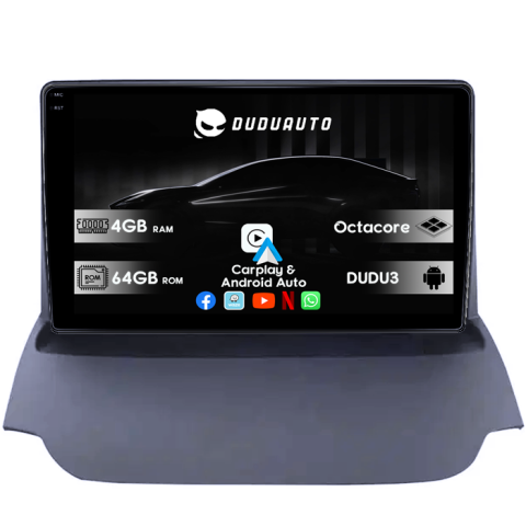 Ecosport 2013-2016 - Navigatie dedicata Ford Ecosport 2013-2016 DUDU3, 4GB RAM 64GB ROM, Octacore, Platforma 8581, Android, Display QLED 9", DSP, Carplay&AndroidAuto