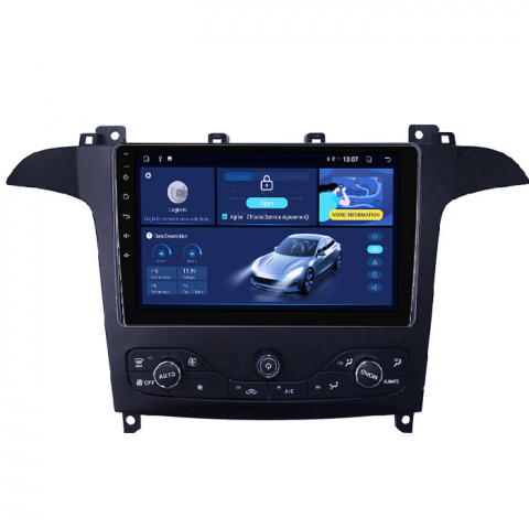 Navigatie dedicata Ford S-Max 2007-2008, 4GB RAM 64GB ROM, Octacore, Android 14, Display QLED 9", DSP, Carplay&Android Auto, SIM 4G, Ventilator Activ [2]