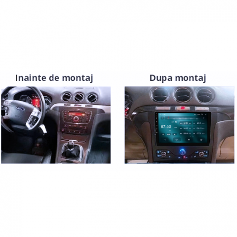 Navigatie dedicata Ford S-Max 2007-2008, 4GB RAM 64GB ROM, Quadcore, Android 14, Display QLED 1K 9", DSP, Carplay&Android Auto, Suport camere AHD [4]