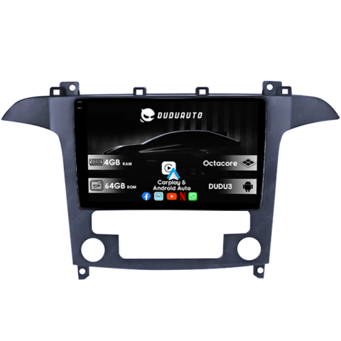 S-Max (2006-2015) - Navigatie dedicata Ford S-Max 2006-2015 DUDU3, 4GB RAM 64GB ROM, Octacore, Platforma 8581, Android, Display QLED 9", DSP, Carplay&AndroidAuto