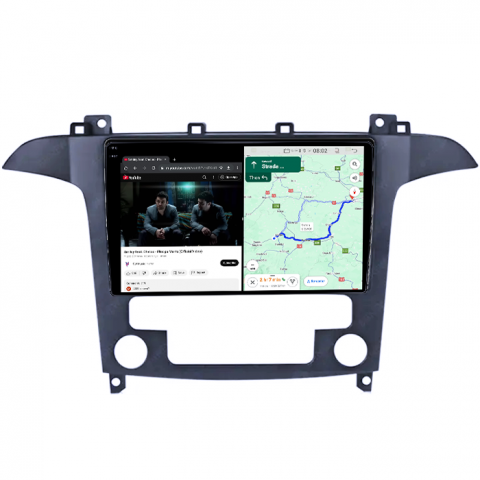 Navigatie dedicata Ford S-Max 2008-2010, 4GB RAM 64GB ROM, Quadcore, Android 14, Display QLED 1K 9", DSP, Carplay&Android Auto, Suport camere AHD [4]