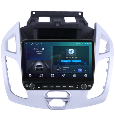 Navigatie dedicata Ford Transit Connect 2015 Tesla cu butoane rotative model 2024, 4GB RAM 64GB ROM, Procesor Quadcore, Android 14, Display QLED 10", DSP, Carplay&Android Auto [6]