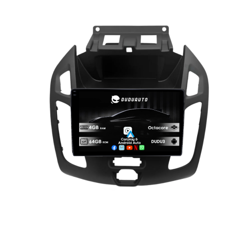 Transit Connect 2015 - Navigatie dedicata Ford Transit Connect 2015 Negru, DUDU3, 4GB RAM 64GB ROM, Octacore, Platforma 8581, Android, Display QLED 9", DSP, Carplay&AndroidAuto