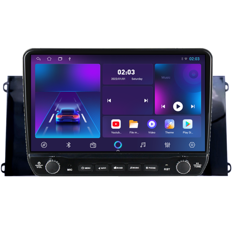 Navigatie dedicata Ford Transit PRO 2022 Tesla cu butoane rotative model 2024, 4GB RAM 64GB ROM, Procesor Quadcore, Android 14, Display QLED 10", DSP, Carplay&Android Auto [5]