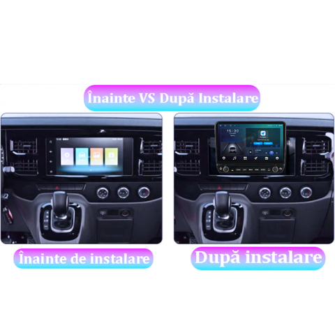 Navigatie dedicata Ford Transit PRO 2022 Tesla cu butoane rotative model 2024, 4GB RAM 64GB ROM, Procesor Quadcore, Android 14, Display QLED 10", DSP, Carplay&Android Auto [3]