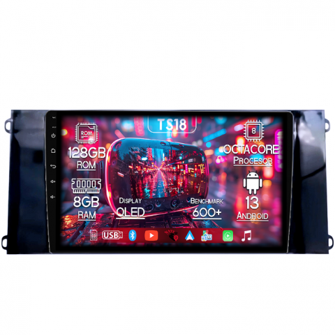 Transit PRO 2022 - Navigatie dedicata Ford Transit PRO 2022, 8GB RAM 128GB ROM, Octacore, Platforma TS18, Android 13, Display QLED 9”, Suporta camera 360º, DSP, Carplay&Android Auto, SIM 4G, Ventilator Activ