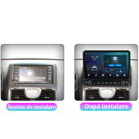 Navigatie dedicata Grand Voyager 2011-2015 Tesla cu butoane rotative model 2024, 4GB RAM 64GB ROM, Procesor Quadcore, Android 14, Display QLED 10", DSP, Carplay&Android Auto [7]