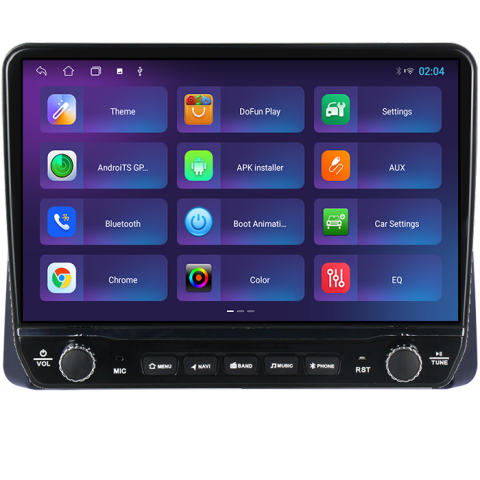Navigatie dedicata Grand Voyager 2011-2015 Tesla cu butoane rotative model 2024, 4GB RAM 64GB ROM, Procesor Quadcore, Android 14, Display QLED 10", DSP, Carplay&Android Auto [3]