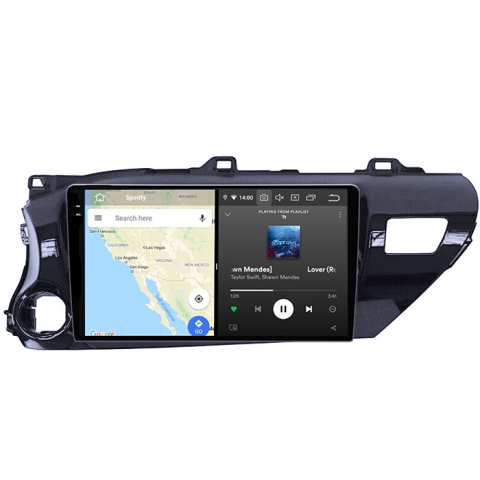 Hilux 2015-2020 - Navigatie dedicata Hilux 2015-2020, 8GB RAM 128GB ROM, Octacore, Platforma 7862, Android 14, Display QLED 9" 2K, Suporta camera 360", DSP, Carplay&Android Auto, SI