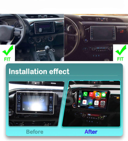 Navigatie dedicata Hilux 2016, 4GB RAM 64GB ROM, Procesor Qualcomm Octacore, Android 14, Rezolutie 2K, Display QLED 9", DSP, Carplay&Android Auto, SIM 4G [5]