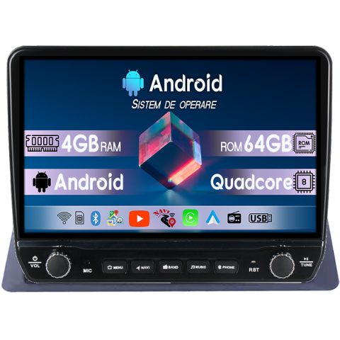 Accord 8 2008-2013 - Navigatie dedicata Honda Accord 8 2008-2013 Tesla cu butoane rotative model 2024, 4GB RAM 64GB ROM, Procesor Quadcore, Android 14, Display QLED 10", DSP, Carplay&Android Auto