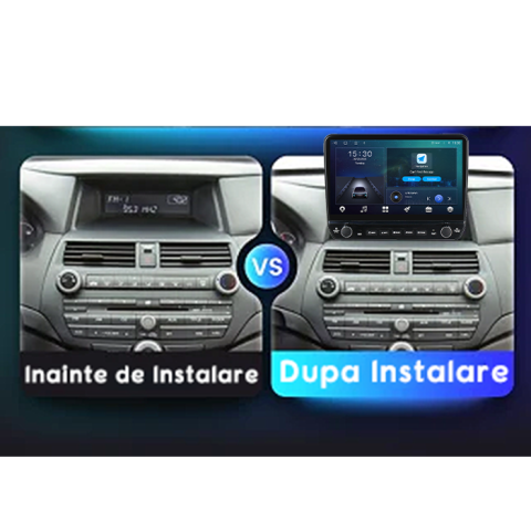 Navigatie dedicata Honda Accord 8 2008-2013 Tesla cu butoane rotative model 2024, 4GB RAM 64GB ROM, Procesor Quadcore, Android 14, Display QLED 10", DSP, Carplay&Android Auto [4]