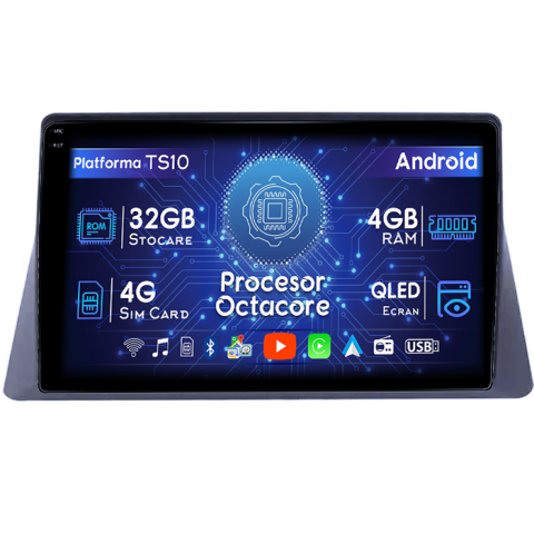 Honda - Navigatie dedicata Honda Accord 8th 2008-2013, 4GB RAM 32GB ROM, Octacore, Android 14, Display QLED 1K 10", DSP, Carplay&Android Auto, SIM 4G, Bluetooth, Ventilator Activ