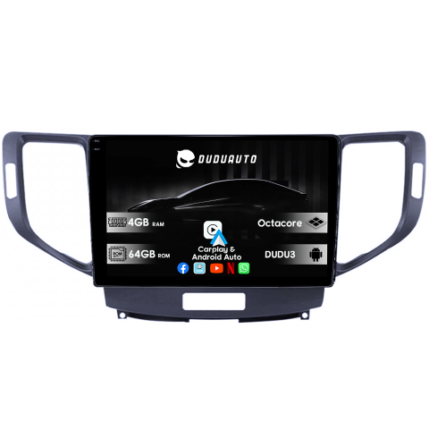 Accord 8 2008-2013 - Navigatie dedicata Honda Accord VIII 2008-2012, DUDU3, 4GB RAM 64GB ROM, Octacore, Platforma 8581, Android, Display QLED 9", DSP, Carplay&AndroidAuto