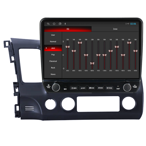 Navigatie dedicata Honda Civic 2006-2011 Tesla cu butoane rotative model 2024, 4GB RAM 64GB ROM, Procesor Quadcore, Android 14, Display QLED 10", DSP, Carplay&Android Auto [1]