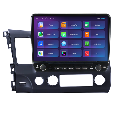 Navigatie dedicata Honda Civic 2006-2011 Tesla cu butoane rotative model 2024, 4GB RAM 64GB ROM, Procesor Quadcore, Android 14, Display QLED 10", DSP, Carplay&Android Auto [3]