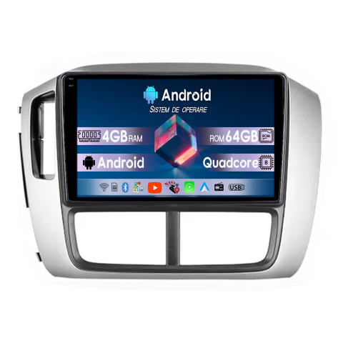 Pilot 2005-2008 - Navigatie dedicata Honda Pilot 2005-2008, 4GB RAM 64GB ROM, Quadcore, Android 14, Display QLED  9", DSP, Carplay&Android Auto, Suport camere AHD