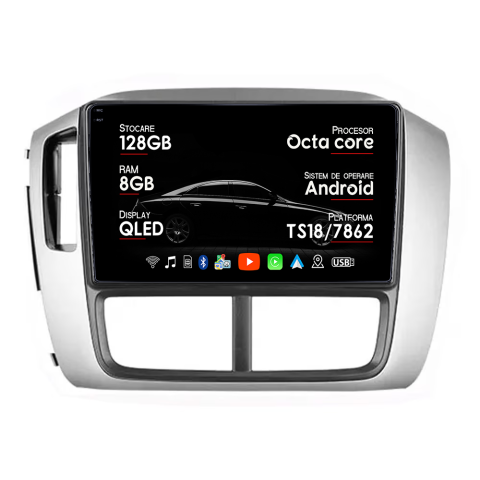 Navigatii Dedicate - Navigatie dedicata Honda Pilot 2005-2008, 8GB RAM 128GB ROM, Octacore, Platforma TS18, Android 14, Display QLED 10", Suporta camera 360", DSP, Carplay&Android