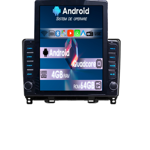 Jazz Fit 2020-2022 - Navigatie dedicata Honda Fit Jazz 2020-2022 Tesla Style, 4GB RAM 64GB ROM, Procesor Quadcore, Android 14, Display QLED 9.7", DSP, Carplay&Android Auto