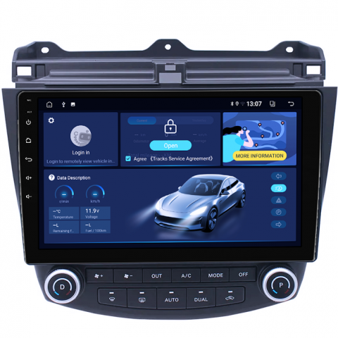 Navigatie dedicata Honda Accord VII 2003 - 2008, 8GB RAM 128GB ROM, Octacore, Platforma TS18, Android 13, Display QLED 10”, Suporta camera 360º, DSP, Carplay&Android Auto, SIM 4G, Ventilator Activ [1]
