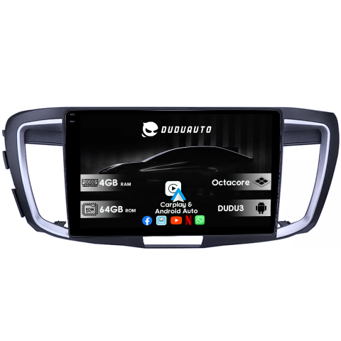 Accord 9 2014-2017 - Navigatie dedicata Honda Accord 9th 2014-2017, DUDU3, 4GB RAM 64GB ROM, Octacore, Platforma 8581, Android, Display QLED 9", DSP, Carplay&AndroidAuto