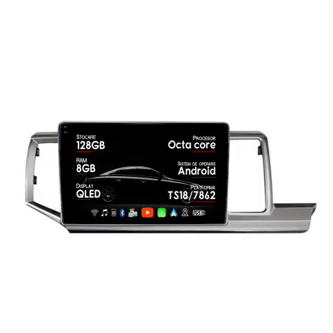 Stepwagen RK1 2009-2015 - Navigatie dedicata Honda Stepwagon RK1 2009- 2015, 8GB RAM 128GB ROM, Octacore, Platforma TS18, Android 14, Display QLED 9", Suporta camera 360", DSP, Carplay&AndroidAuto