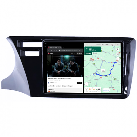 Navigatie dedicata Honda City 2014, 4GB RAM 64GB ROM, Quadcore, Android 14, Display QLED 1K 9", DSP, Carplay&Android Auto, Suport camere AHD [3]