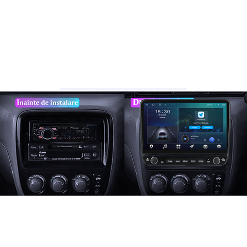 Navigatie dedicata Honda CR-V 1998 Tesla cu butoane rotative model 2024, 4GB RAM 64GB ROM, Procesor Quadcore, Android 14, Display QLED 10", DSP, Carplay&Android Auto [3]