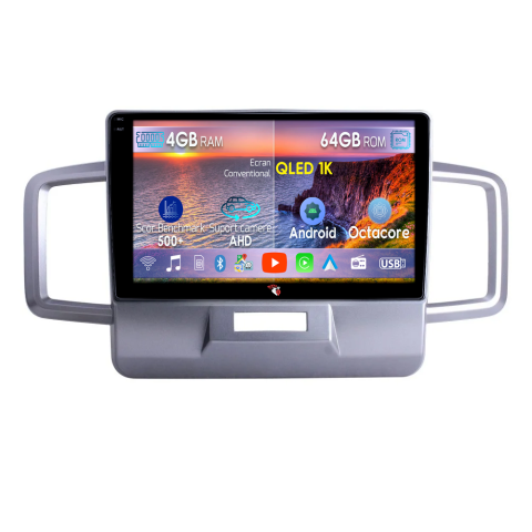 Freed 2008-2016 - Navigatie dedicata Honda Freed 2008-2016, 4GB RAM 64GB ROM, Octacore, Android 14, Display QLED 9", DSP, Carplay&Android Auto, SIM 4G, Ventilator Activ