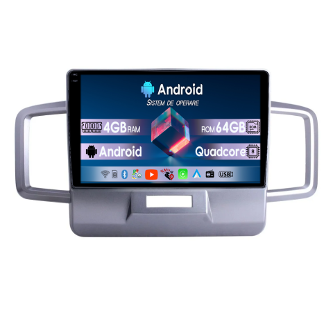 Freed 2008-2016 - Navigatie dedicata Honda Freed 2008-2016, 4GB RAM 64GB ROM, Quadcore, Android 14, Display QLED  9", DSP, Carplay&Android Auto, Suport camere AHD