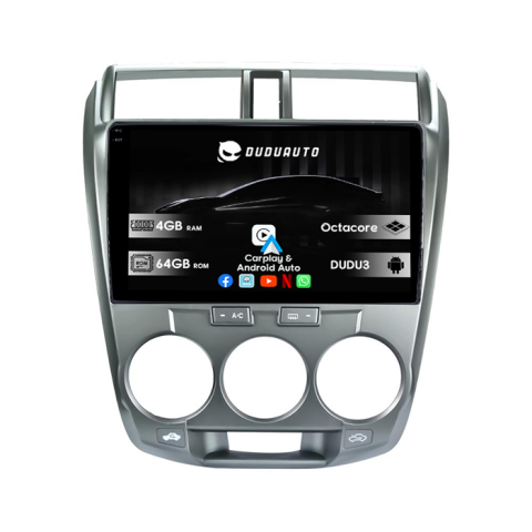 Navigatii Dedicate - Navigatie dedicata Honda City 2008- 2013, DUDU3, 4GB RAM 64GB ROM, Octacore, Platforma 8581, Android, Display QLED 9", DSP, Carplay&AndroidAuto