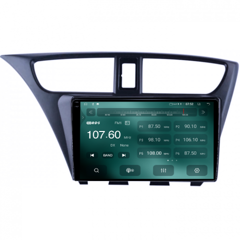 Navigatie dedicata Honda Civic IX Hatchback 2011-2015, 4GB RAM 64GB ROM, Quadcore, Android 14, Display QLED 1K 9", DSP, Carplay&Android Auto, Suport camere AHD [2]