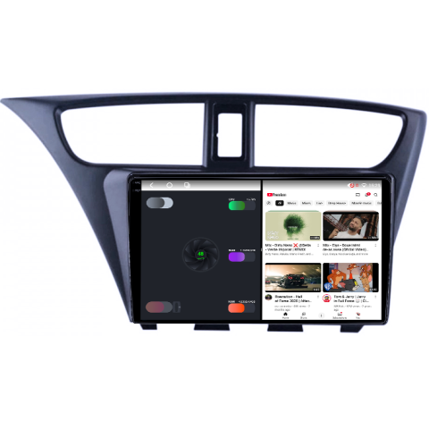 Navigatie dedicata Honda Civic IX Hatchback 2011-2015, 4GB RAM 64GB ROM, Procesor Qualcomm Octacore, Android 14, Rezolutie 2K, Display QLED 9", DSP, Carplay&Android Auto, SIM 4G [4]