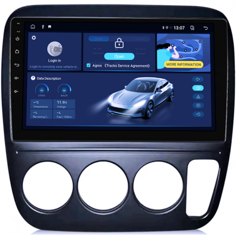 Navigatie dedicata Honda CR-V 1998, 8GB RAM 128GB ROM, Octacore, Platforma TS18, Android 13, Display QLED 9”, Suporta camera 360º, DSP, Carplay&Android Auto, SIM 4G, Ventilator Activ [1]