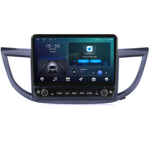 Navigatie dedicata Honda CR-V (2012-2016) Tesla cu butoane rotative model 2024, 4GB RAM 64GB ROM, Procesor Quadcore, Android 14, Display QLED 10", DSP, Carplay&Android Auto [6]