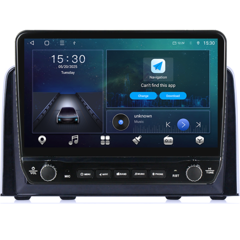 Navigatie dedicata Honda CR-V 2016-2018 Tesla cu butoane rotative model 2024, 4GB RAM 64GB ROM, Procesor Quadcore, Android 14, Display QLED 10", DSP, Carplay&Android Auto [1]