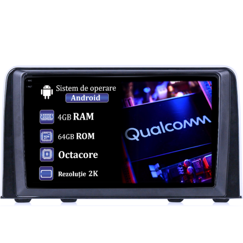 CR-V 2016-2018 - Navigatie dedicata Honda CR-V 2016-2018, 4GB RAM 64GB ROM, Procesor Qualcomm Octacore, Android 14, Rezolutie 2K, Display QLED 9", DSP, Carplay&Android Auto, SIM 4G