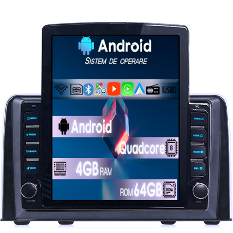 Navigatii Dedicate - Navigatie dedicata Honda CR-V 2016-2018 Tesla Style, 4GB RAM 64GB ROM, Procesor Quadcore, Android 14, Display QLED 10", DSP, Carplay&Android Auto - Copie           