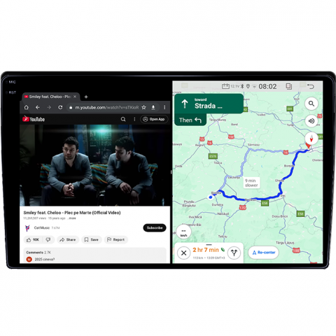 Navigatie dedicata Honda CR-V 2022+, 4GB RAM 64GB ROM, Quadcore, Android 14, Display QLED 1K 9", DSP, Carplay&Android Auto, Suport camere AHD [3]