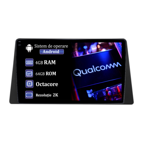 ZR-V 2022+ - Navigatie dedicata Honda ZR-V 2022, 4GB RAM 64GB ROM, Procesor Qualcomm Octacore, Android 14, Rezolutie 2K, Display QLED 9", DSP, Carplay&Android Auto, SIM