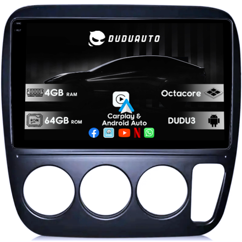 Navigatii Dedicate - Navigatie dedicata Honda CR-V 1998, DUDU3, 4GB RAM 64GB ROM, Octacore, Platforma 8581, Android, Display QLED 9", DSP, Carplay&AndroidAuto