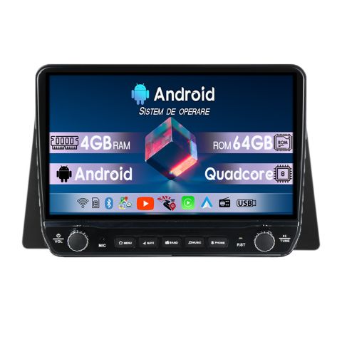 ZR-V 2022+ - Navigatie dedicata Honda ZR-V 2022 Tesla Cu Butoane Rotative Model 2024, 4GB RAM 64GB ROM, Procesor Quadcore, Android 14, Display QLED 10", DSP, Carplay&AndroidAuto