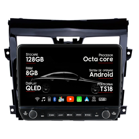Teana 3 2013-2015 - Navigatie dedicata Nissan Teana 3 2013-2015 Tesla Cu Butoane Rotative Model 2024, ANDROID 13, 10 inch , 8+128GB, Internet, Aplicatii, Waze, GPS