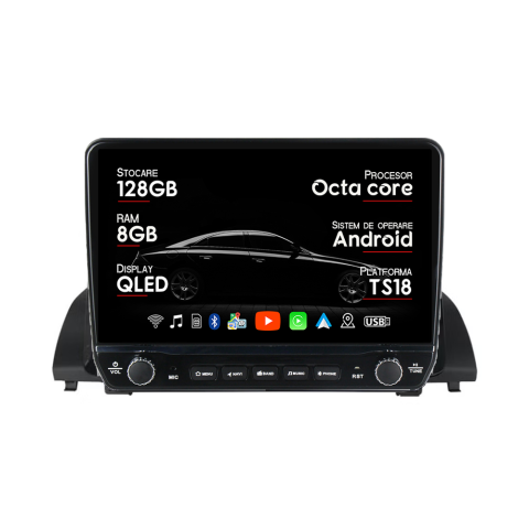 Accord 10 2018- - Navigatie dedicata Honda Accord X 2018- Tesla Cu Butoane Rotative Model 2024, ANDROID 13, 10 inch , 8+128GB, Internet, Aplicatii, Waze, GPS