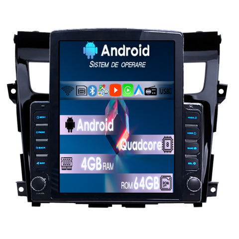 Teana 3 2013-2015 - Navigatie dedicata Nissan Teana 3 2013-2015 Tesla Style, 4GB RAM 64GB ROM, Procesor Quadcore, Android 14, Display QLED 9.7", DSP, Carplay&Android Auto