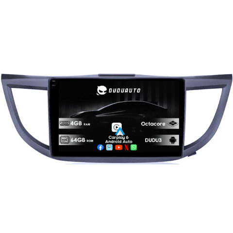 Navigatii Dedicate - Navigatie dedicata Honda CRV 2012-2017, DUDU3, 4GB RAM 64GB ROM, Octacore, Platforma 8581, Android, Display QLED 9", DSP, Carplay&AndroidAuto