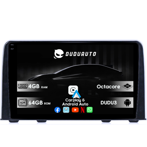 Navigatii Dedicate - Navigatie dedicata Honda CR-V 2016-2018, DUDU3, 4GB RAM 64GB ROM, Octacore, Platforma 8581, Android, Display QLED 9", DSP, Carplay&AndroidAuto