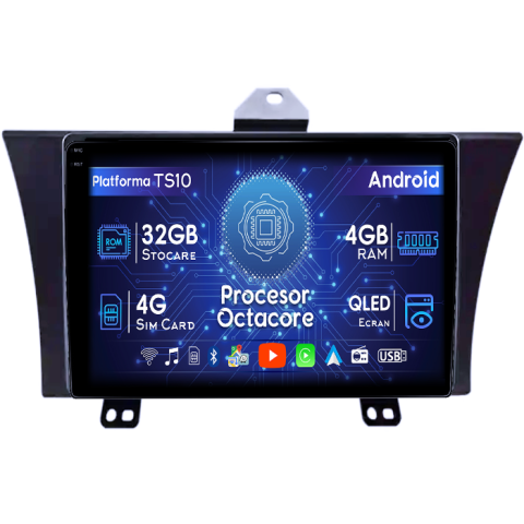 Honda - Navigatie dedicata Honda Elysion 2012-2015, 4GB RAM 32GB ROM, Octacore, Android 14, Display QLED 1K 9", DSP, Carplay&Android Auto, SIM 4G, Bluetooth, Ventilator Activ